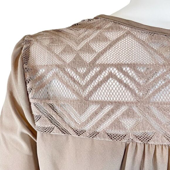 Meraki Long Balloon Sleeve Blouse Brown - Picture 9 of 11